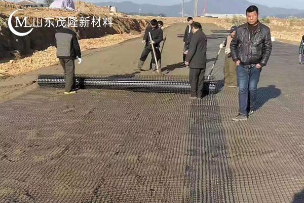 路基土工格柵施工照片真實  第5張
